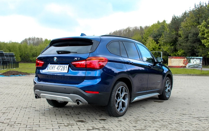 BMW X1 cena 121900 przebieg: 89500, rok produkcji 2018 z Myślenice małe 529